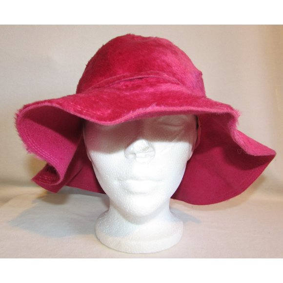Hot Pink Ponyhair Floppy Fedora - Picture 2 of 6